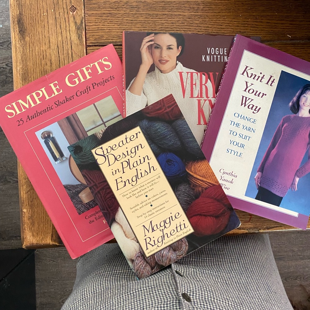 Set of knitting/craft books